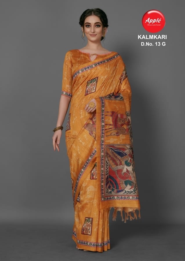 Kalamkari Vol 13 Apple Designer Printed Sarees Catalog